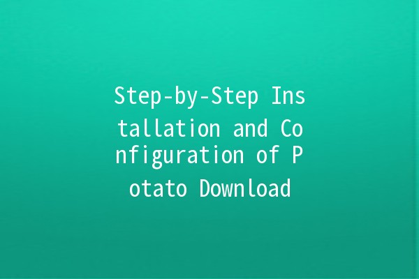 Step-by-Step Installation and Configuration of Potato Download 🍟🚀