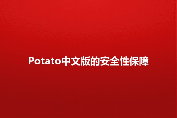 Potato中文版的安全性保障🍟🔒