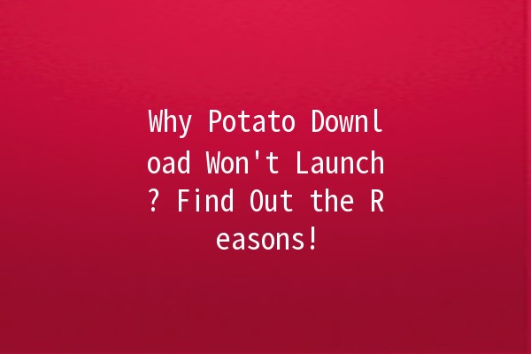 Why Potato Download Won't Launch? Find Out the Reasons! 🥔🚫