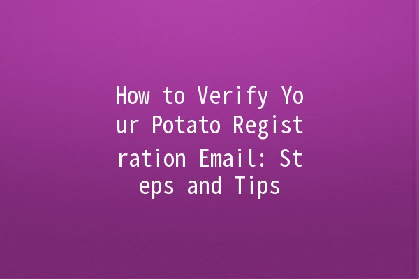 How to Verify Your Potato Registration Email: Steps and Tips 😊📧