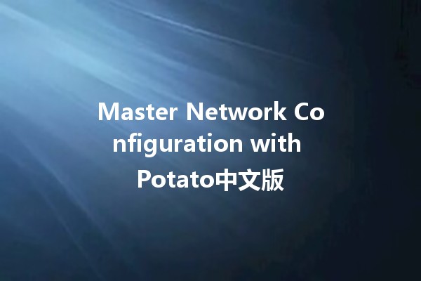 Master Network Configuration with Potato中文版 🌐🥔