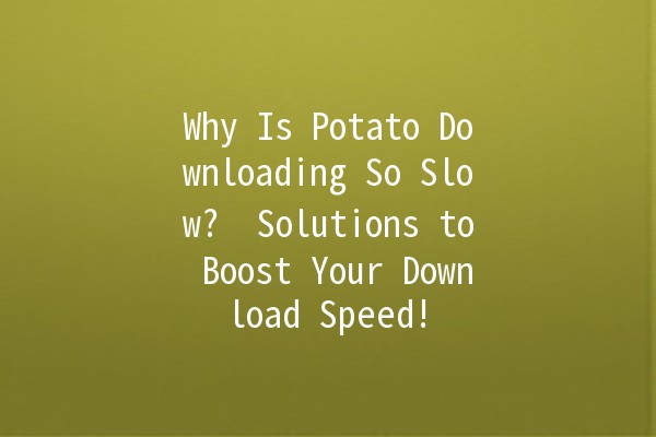 Why Is Potato Downloading So Slow? 🥔🚀 Solutions to Boost Your Download Speed!