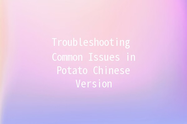 Troubleshooting Common Issues in Potato Chinese Version 🥔💻