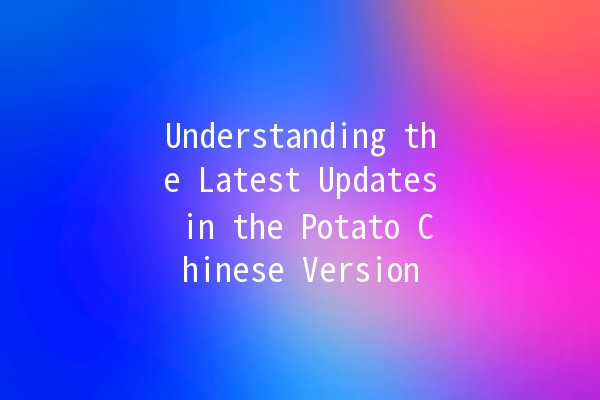 Understanding the Latest Updates in the Potato Chinese Version 🥔✨