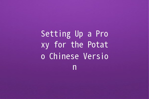 Setting Up a Proxy for the Potato Chinese Version 🍟🌐