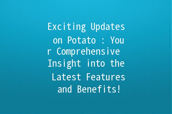 Exciting Updates on Potato 🍟: Your Comprehensive Insight into the Latest Features and Benefits!