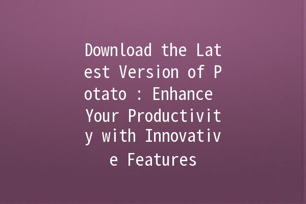 Download the Latest Version of Potato 🍟: Enhance Your Productivity with Innovative Features