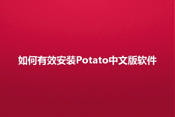 如何有效安装Potato中文版软件 🥔💻