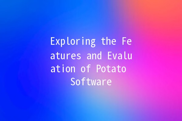 Exploring the Features and Evaluation of Potato Software 🥔✨