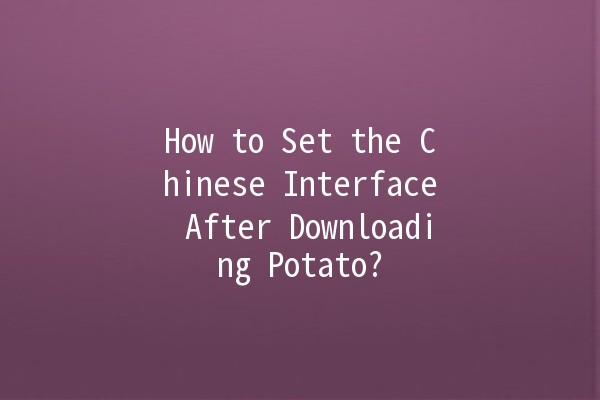 How to Set the Chinese Interface After Downloading Potato? 🇨🇳🍟